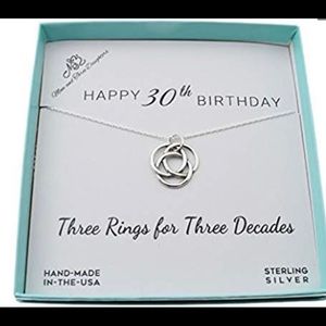 30th birthday pendent necklace